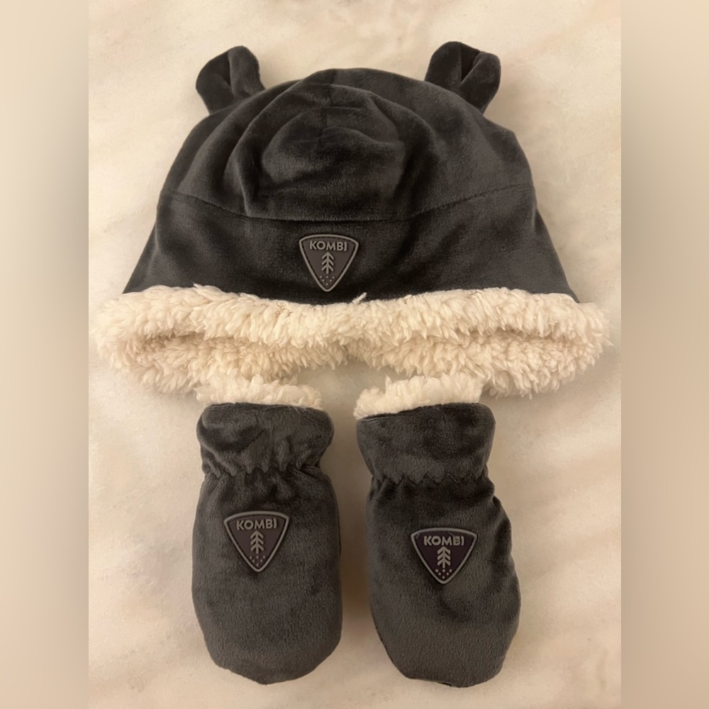 Kombi Sherpa Hat and Mittens Set
